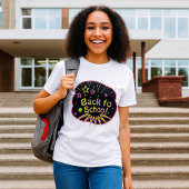 Terug naar School Neon Pop Art Bright Classroom T-shirt