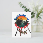 Terug naar school, niet mijn probleem feestdagenkaart (Staand voorkant)