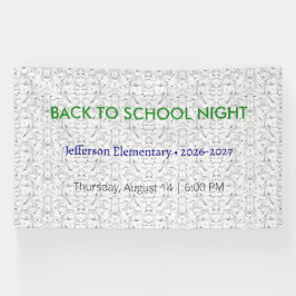 Terug naar School Night Vinyl Banner - Custom Scho