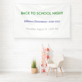 Terug naar School Night Vinyl Banner - Custom Scho (Insitu)