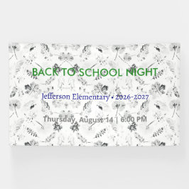 Terug naar School Night Vinyl Banner - Custom Scho