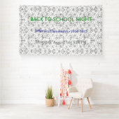 Terug naar School Night Vinyl Banner - Custom Scho (Insitu)