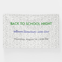 Terug naar School Night Vinyl Banner - Custom Scho