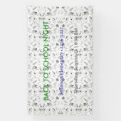 Terug naar School Night Vinyl Banner - Custom Scho (Verticaal)