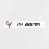 Terug naar school Ninja Kinder naam Labels (Design 1)