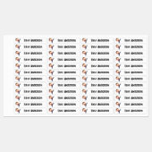 Terug naar school Ninja Kinder naam Labels (Vel)