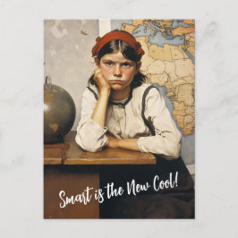 Terug naar school Norman Rockwell tekenstijl Briefkaart