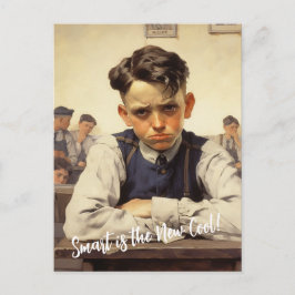 Terug naar school Norman Rockwell tekenstijl Briefkaart