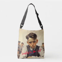 Terug naar school Norman Rockwell tekenstijl