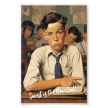 Terug naar school Norman Rockwell tekenstijl