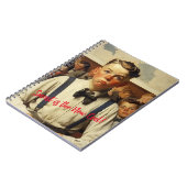 Terug naar school Norman Rockwell tekenstijl Notitieboek (Linkerzijde)