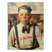 Terug naar school Norman Rockwell tekenstijl Notitieboek (Voorkant)