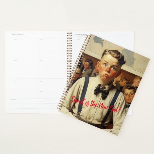 Terug naar school Norman Rockwell tekenstijl Planner (Display)