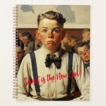Terug naar school Norman Rockwell tekenstijl