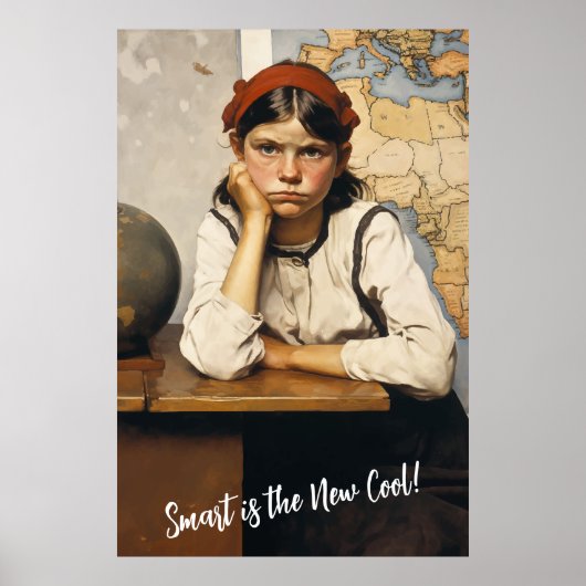 Terug naar school Norman Rockwell tekenstijl Poster (Voorkant)