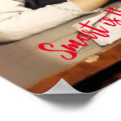 Terug naar school Norman Rockwell tekenstijl Poster (Hoek)