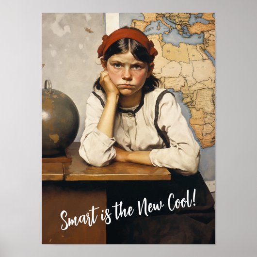Terug naar school Norman Rockwell tekenstijl Poster (Voorkant)