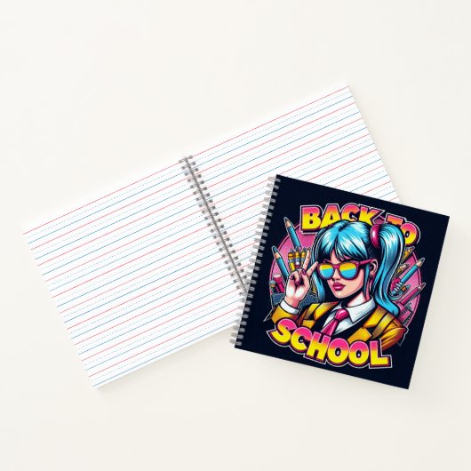 Terug naar school notitieboek (Binnen)