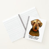 Terug naar school notitieboek Airedale Terrier (Binnen)