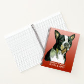 Terug naar school notitieboek Boston Terrier (Binnen)