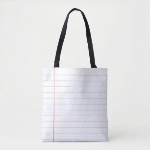 Terug naar School Notitieboek Notitieblok Tote Bag