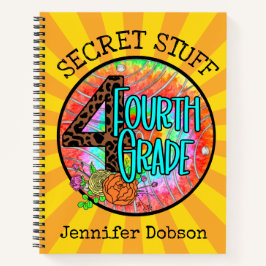 Terug naar school notitieboek van de vierde klas