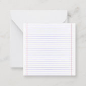 Terug naar School Notitiekaartje (Achterkant)