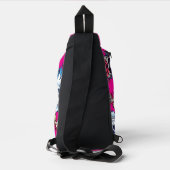 Terug naar school of de hel Levendig griezelig roz Sling Bag (Achterkant)