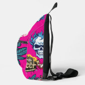 Terug naar school of de hel Levendig griezelig roz Sling Bag (Rechts)