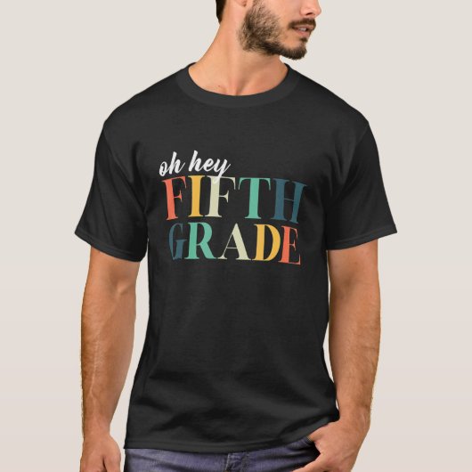 Terug naar school Oh Hey 5e klas squad T-shirt (Voorkant)