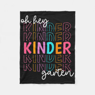 Terug naar school Oh hey kleuterleerkrachten Vrouw Fleece Deken