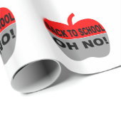 Terug naar school oh nee cadeaupapier (Rol Hoek)