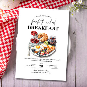 Terug naar school ontbijt uitnodiging, Ontmoet de  Kaart