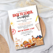 Terug naar school Ontbijt uitnodiging, Ontmoet de  Kaart