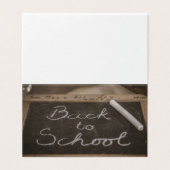 Terug naar school op een oude schoollei kaart (Buitenkant ongevouwen)