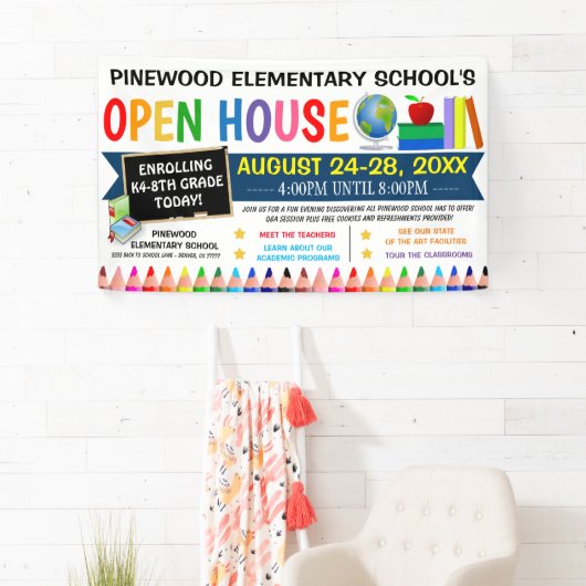 Terug naar School Open House Banner (Insitu)
