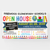 Terug naar School Open House Banner (Horizontaal)