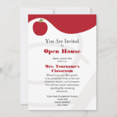 Terug naar school Open House Uitnodiging - Red App (Voorkant)