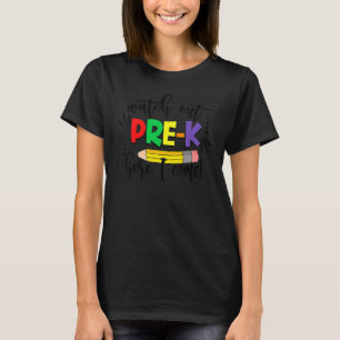 Terug naar school opgelet Pre K komt eraan Potlood T-shirt