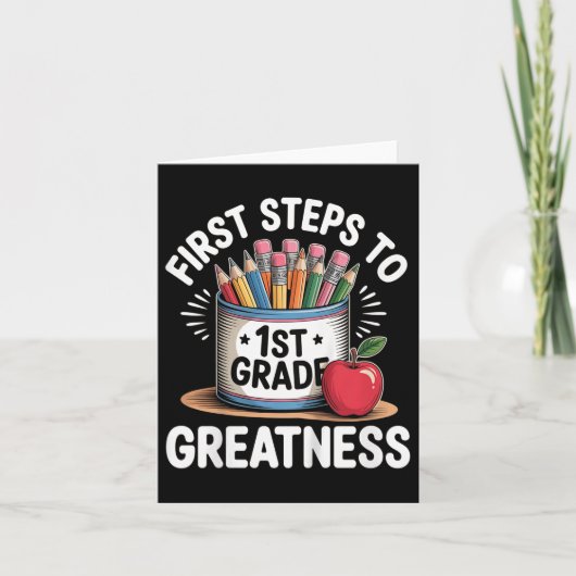 Terug naar school outfit voor kinderen, meisjes, s kaart (Voorkant)