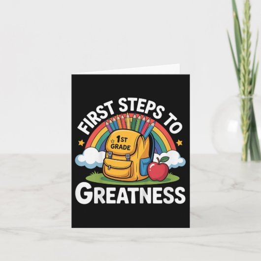 Terug naar school outfit voor kinderen, meisjes, s kaart (Voorkant)