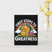 Terug naar school outfit voor kinderen, meisjes, s kaart (Gele Bloem)