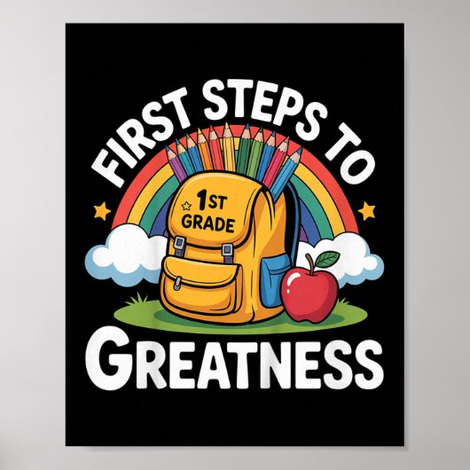 Terug naar school outfit voor kinderen, meisjes, s poster (Voorkant)