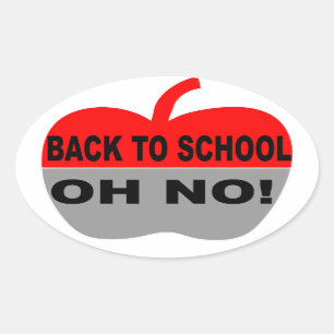 Terug naar school ovale sticker