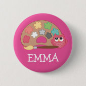 Terug naar School OWL Name Backpack Button (Voorkant)