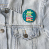 Terug naar School OWL Name Backpack Button (In situ)