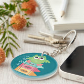 Terug naar School OWL Name Backpack Label Sleutelhanger (Voorkant Rechts)