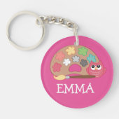 Terug naar School OWL Name Backpack label Sleutelhanger (Voorkant)