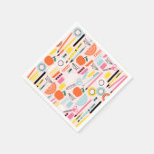 Terug naar school papieren servetten (Hoek)