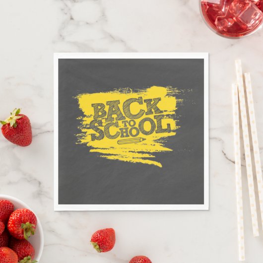 Terug naar School Papieren servetten - Leuke schoo (Insitu)